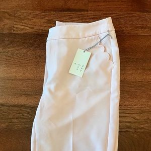 Scalloped Pocket Pants | Blush | Size 4